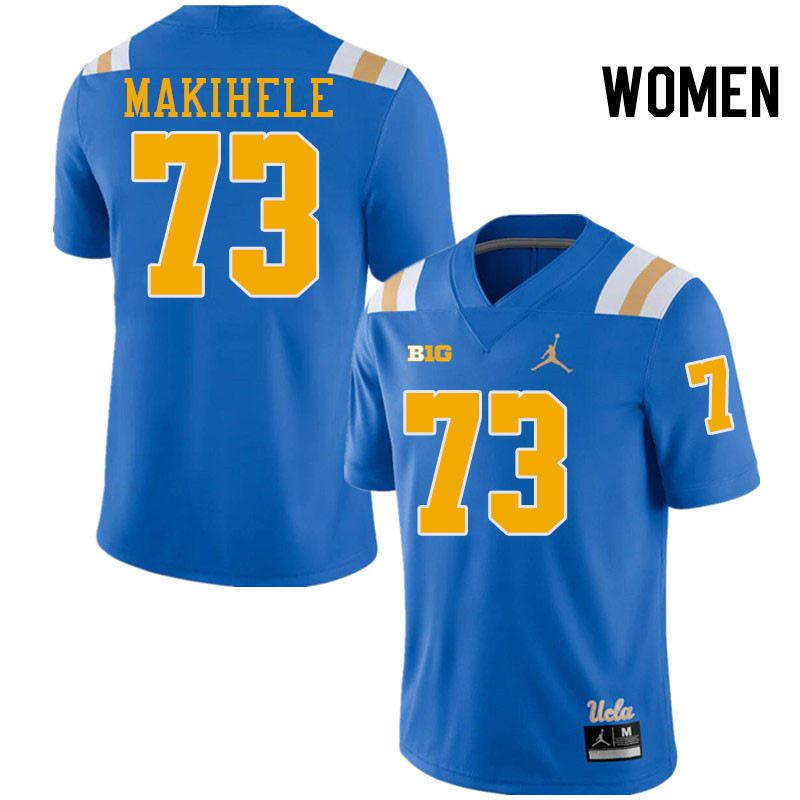 Women #73 Alani Makihele UCLA Bruins College Football Jerseys Stitched-Royal